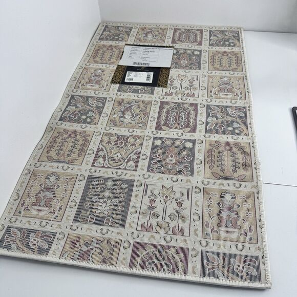 Anatolian Turkish Rug Kashmar design Bakhtiari Design 19”x31” - Picture 7 of 9